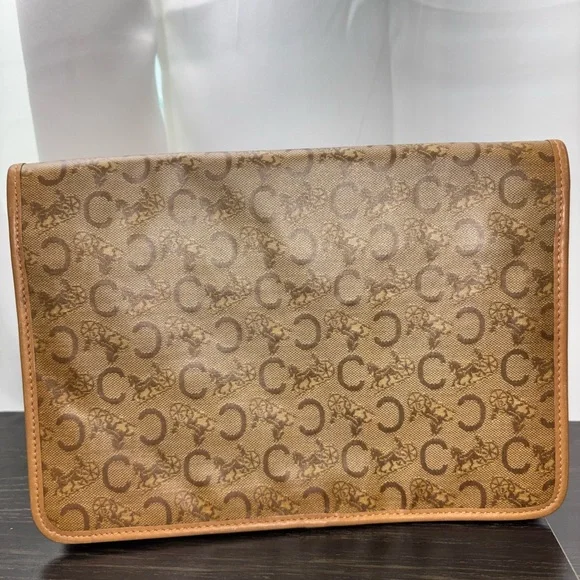 Celine Small Leather Pouch Brown - Picture 3 of 7